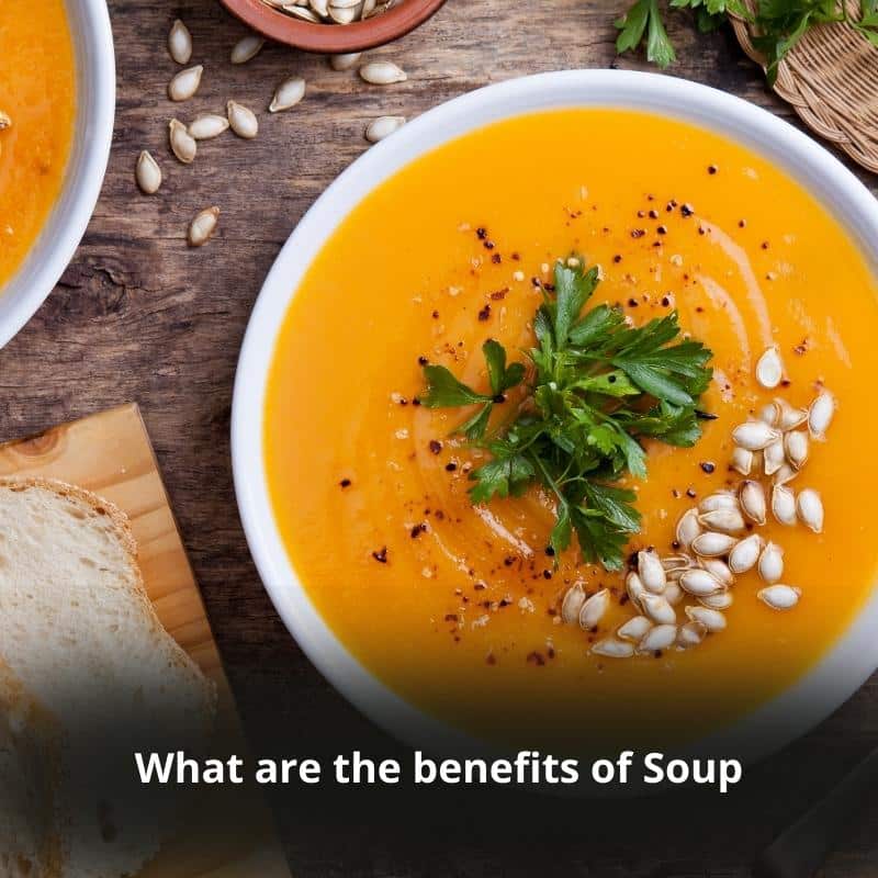 This image describes the benefits of soup